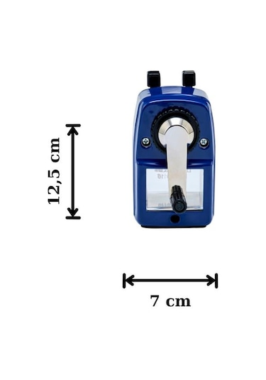 Mas 6732 Masa Tipi Büyük Kollu Kalemtraş - Mavi