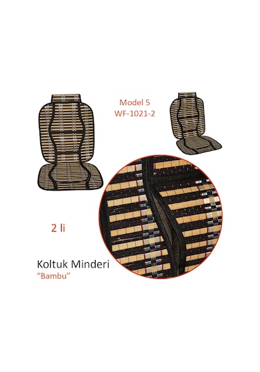 Pmx Koltuk Minderi Bambu Siyah 2 Li Model 5 Wf-1021-2