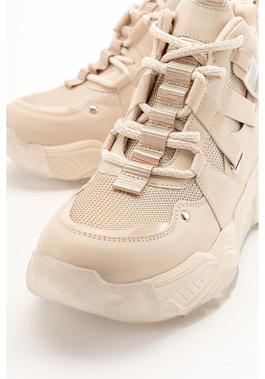 Luvishoes Clara Bej Rose Kadın Spor Bot Bej - Pembe