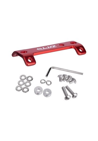 Kırmızı Alüminyum Alaşımlı Çift Başlı Bisiklet Şişe Kafesi Genişletici Dağ Bisikleti Su Şişesi Kafesi Montajı Kırmızı