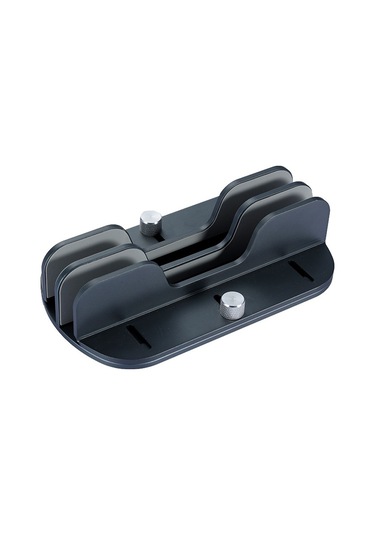 Z34a Büyük Boy Çift Yuvalı Dizüstü Bilgisayar Dikey Depolama Tabanı Ayarlanabilir Alüminyum Alaşımlı Dizüstü Masaüstü Standı - Gri