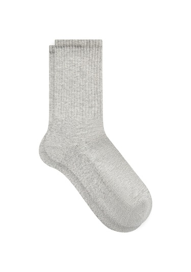 Mavi - Gri Soket Çorap 1911444-82816 Gri