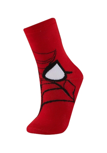 Defacto Erkek Çocuk Marvel Spiderman 2'li Pamuklu Kışlık Çorap A6340A8NSKR1 Çok Renkli