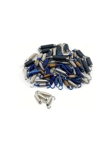 Hightower 4 Adet 2.17x1.18 İnç Evrensel Motosiklet Egzoz Yayı - Paslanmaz Çelik Dayanıklı Susturucu Aksesuarı