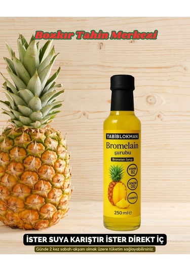 Bozkır Yöresel Bromelain Ananas İçeren Detox Şurubu 250 Ml Koenzim Q10 Ve L-karnitin İlaveli