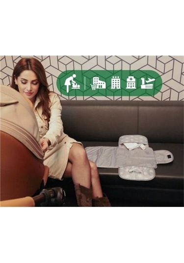 Been Fonksiyonel Bebek Bakım Matı Gri