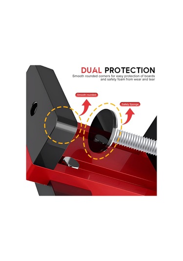 Wezone Alüminyum Kapı Montaj Konumlandırıcı - Dolap Ve Çekmecelik Kapılar İçin Hassas Ölçüm Ve Delme Aracı, 10-60 Mm Aralığı, Kırmızı