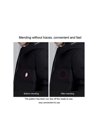 Kendinden Yapışkanlı Aşağı Ceket Yama Çıkartmaları Naylon Kumaş Çıkartmalar Dikişsiz Giysi Onarım Deliği Çıkartmaları, Stil: D Model No. 2