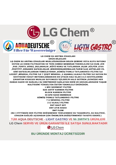 Lg Chem Cool Byz Montaj Dahil 8lt 5fl 10 Aşama Su Arıtma Cihazı