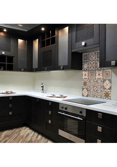 Tink Kendinden Yapışkanlı Kayısı Desenli Pvc Karo Kaplama 10x10 Cm 20'li Paket