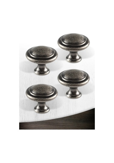 Metalheart Mobilya Kolları 4 Adet Eski Nikel 347379975 Siyah