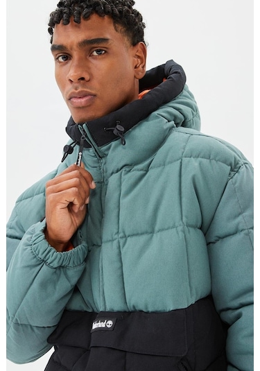 Timberland Progressive Utility Pullover Puffer Erkek 1/2 Fermuarlı Kapüşonlu Şişme Mont Siyah-yeşil Siyah - Yeşil Timberland Progressive Utility Pullover Puffer Erkek 1/2 Fermuarlı Kapüşonlu Şişme Mont Siyah-yeşil Siyah - Yeşil