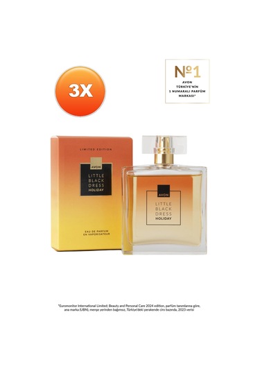 Little Black Dress Holiday Kadın Parfüm Edp 50 Ml. Üçlü Paket Çiçeksi
