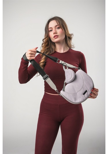Ççs 18130 Kadın Çapraz Askılı Çanta GRİ