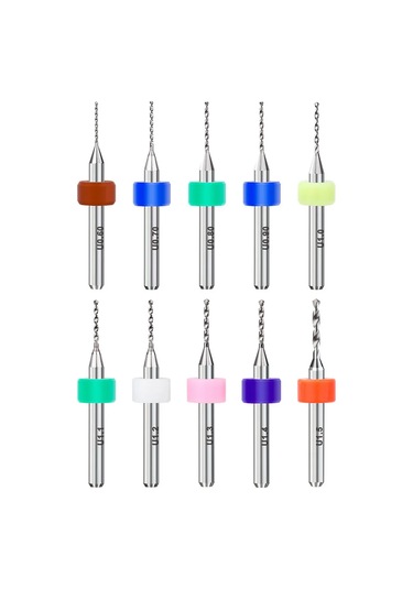 Xcan Basılı Devre Kartları İçin Mini Matkap Uçları Seti 0,6-1,5 Mm, 10 Adet. 286354178