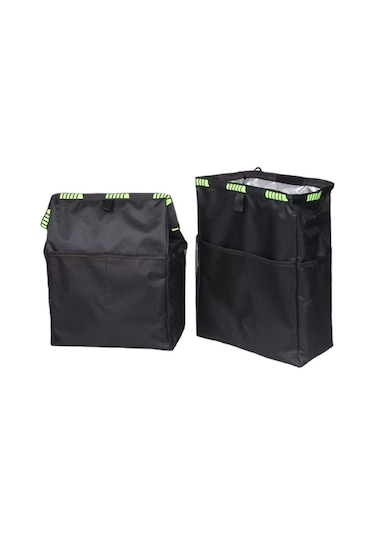 Reedark Siyah Oksford Kumaş Araba Arka Koltuk Depolama Çantası - Su Geçirmez, Çok Fonksiyonlu, Büyük Kapasite, Sandık Ve Oyuncak Saklama Siyah