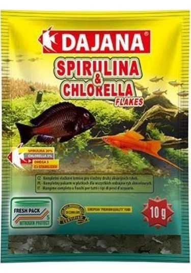 Dajana Spirulina Ve Chlorella Balık Yemi 80 Ml 10 Gr