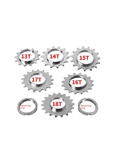 Shineyee Tek Vites Saçaklı Bisiklet Çelik Volan Sabit Halkalı 13t - Dayanıklı Malzeme İle Kolay Kurulum, Verimli Güç Aktarımı