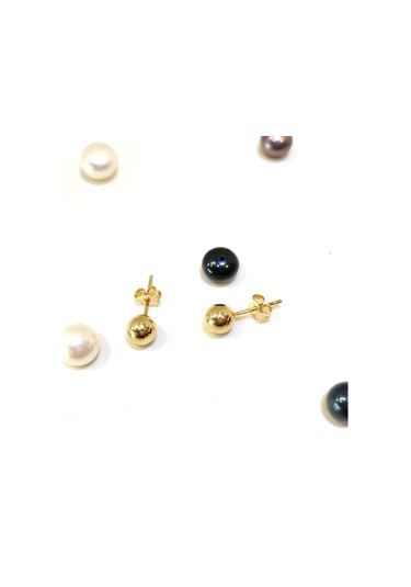 Altınofisi 6 MM Top Küpe 14 Ayar Altın