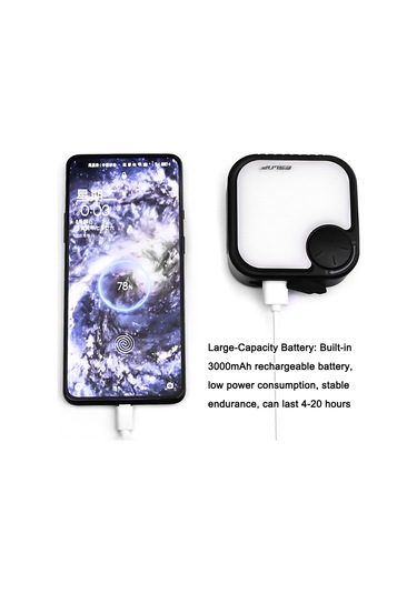 Eslnf Güneş Kamp Işık Led Kamp Alanı Fener Acil Durum Siyah Siyah