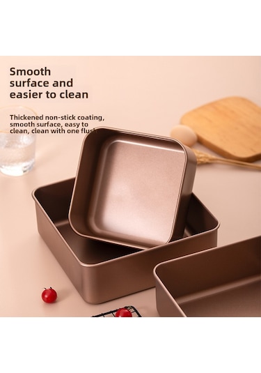 Wezone 6 İnç Profesyonel Derin Kenar Non-stick Kek Kalıbı - Pasta, Ekmek Pişirme Aleti, Dayanıklı Malzeme, Kolay Temizleme, Mükemmel Şekil Koruma Diğer