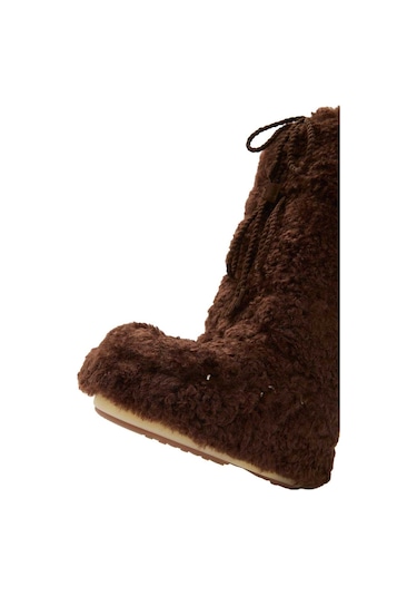 M010-dark Brown Bot Kadın 80d1403070 Moon Boot Icon Curly Extra 35-41 Kahverengi