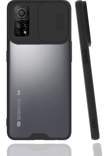 Nettech Xiaomi Mi 10t Uyumlu Platin Kamera Kızaklı Arka Koruma