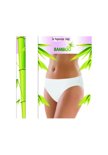 Q-En Bambu Bayan Slip Düşük Bel Karışık Renk 10 Adet B903