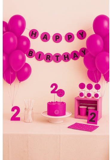 Pastel Balon 12 İnç 10'lu Fuşya
