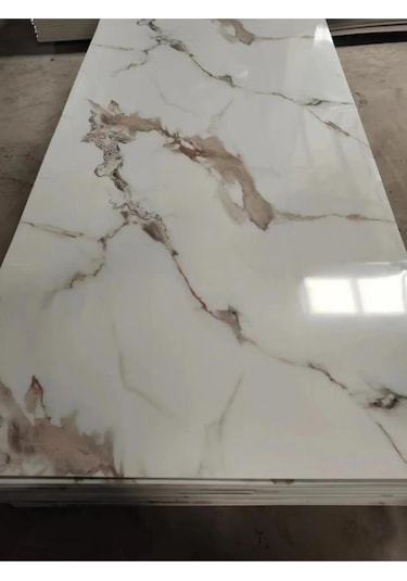 Alternatif Kaplama Uv Pvc Mermer Panel Elegant1 Adet 60x120cm Ev Ofis Otel Duvar Kaplama Paneli
