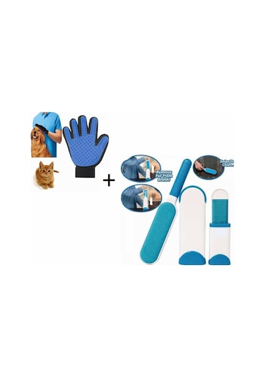 Fur Wizard True Touch Eldiven + Tüy Toplama Aleti