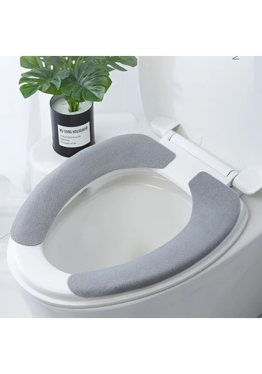 Maxaccess Yıkanabilir Tuvalet Klozet Kapağı Kışlık Sıcak Minderi Rahat Büyük Boy Mavi Mavi
