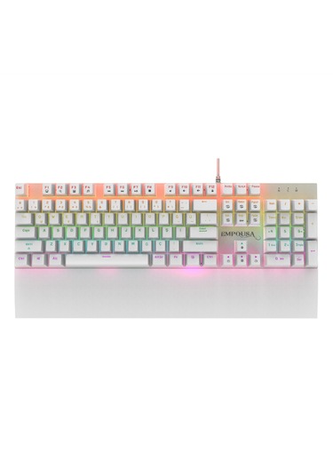 Ikg-456 Mekanik Klavye Blue Switch, 19 Rainbow Led, Full Anti-ghosting, Mıknatıslı Bilek Desteği