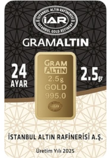 Tuğrul Kuyumculuk  24 Ayar Külçe Altın 2.5 G