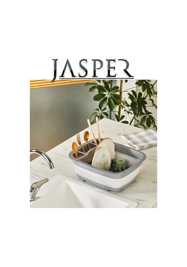 Jasper Jpr-00109 Açık Gri 9 Lt Katlanabilir Su Tahliyeli Çok Amaç Gri