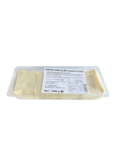 Kervan Dilimli Kaşar Peyniri 1000 Gr