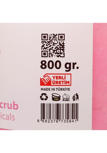 Ms Kalsedon Professoinal Tuttu Frutti Aromalı Vücut Peeling 800 G