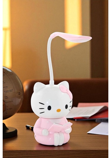 Masaya Yapışan Mıknatıslı Şarj Edilebilir Masa Lambası Siyah