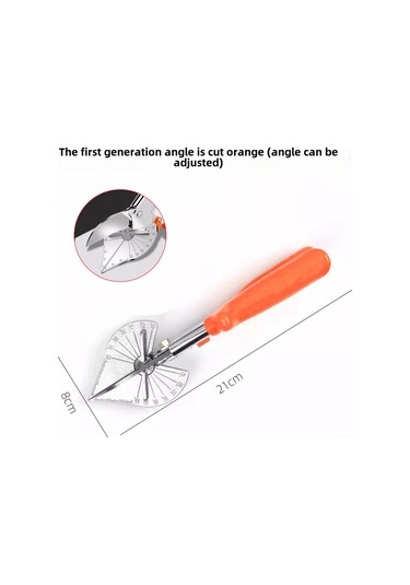 Geeksen Ahşap İşleri İçin Çok Amaçlı Açı Kesici 45 -90 , U Tipi Kenar Kapatıcı, Döşeme Ve Kancalar İçin El Aleti Turuncu, 1. Nesil