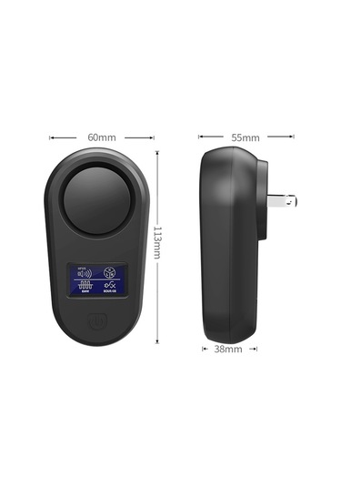 Yüksek Güçlü Ekran Ultrasonik Fare Kovucu Sivrisinek Kurtlayıcı Ev Akıllı Böcek Kovucu Abd Fişi Beyaz , Boyut:abd Fişi