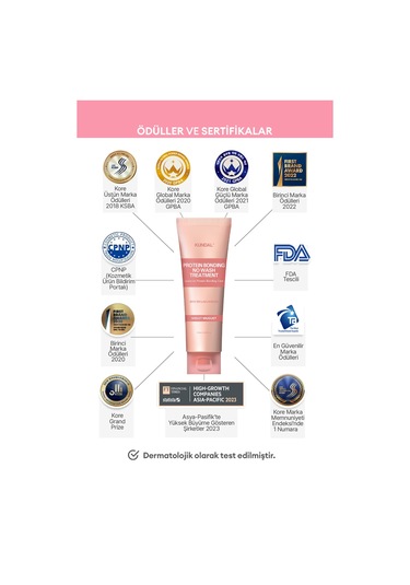 Yoğun Onarıcı Durulanmayan Bakım Kremi Kundal Protein Bonding No Wash Treatment 130ml Violet Muguet