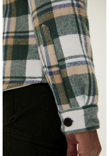 Bad Bear Thomas Yeşil Kareli Erkek Oduncu Gömlek Ceket-yeşil Yeşil