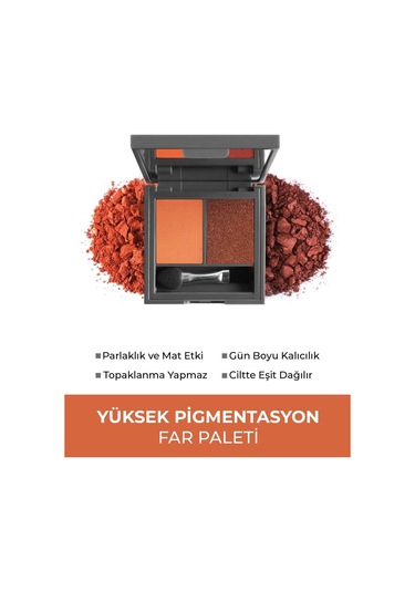 Alix Avien Göz Farı Duo Eyeshadow 204 Pumpkin Cake & Pearly Cinnamon 3 G