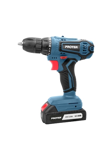 Proter PST920SP 20 V 2 Ah Darbesiz Şarjlı Matkap