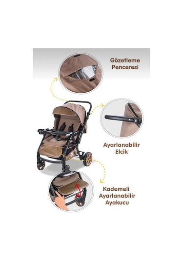 Baby Care Combo Maxi Pro Çift Yönlü Bebek Arabası