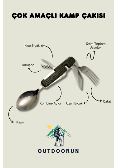 Çok Amaçlı Kamp Çakısı Haki