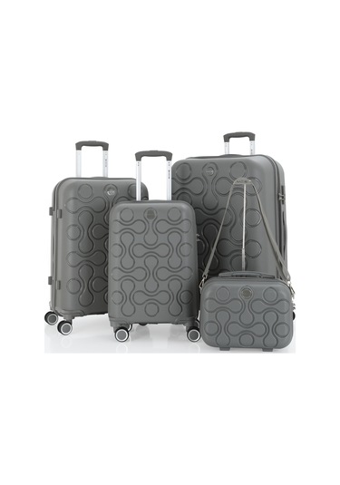 Mçs Polipropilen 4lü Valiz Seti V376 S23sy1000054-set 00006 Gri