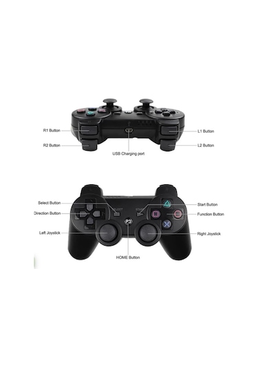 PS3 Double Shock Kablosuz Joystick Oyun Kolu