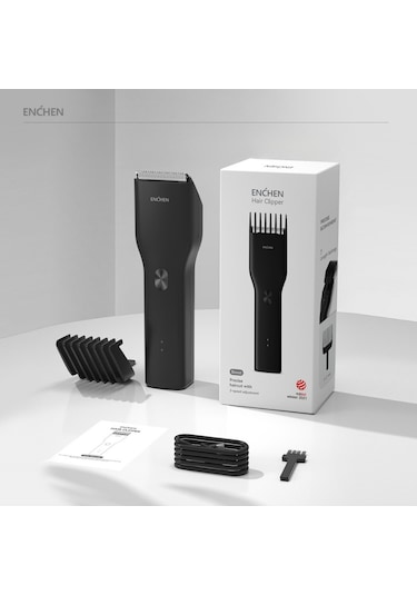 Enchen Boost Siyah Taşınabilir Şarjlı Saç Kesim Makinesi