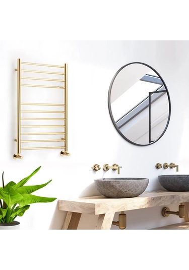 750x500 Bluebell Parlak Brass Altın Gold Paslanmaz Çelik Havlupan